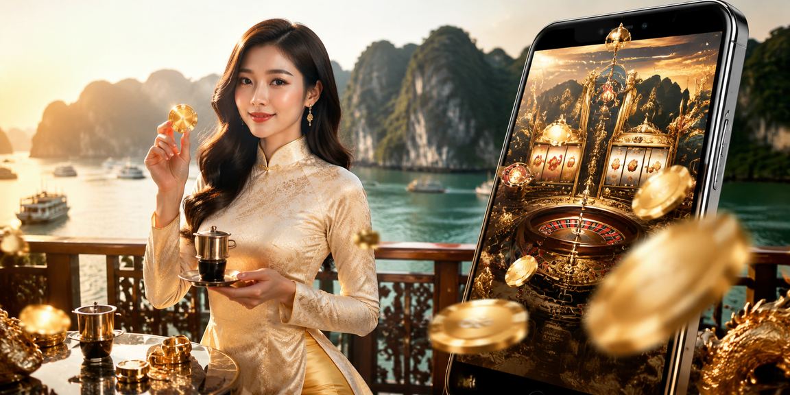 Khung cảnh di động casino tại Hạ Long
